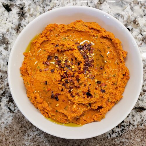 Sun dried tomato basil hummus