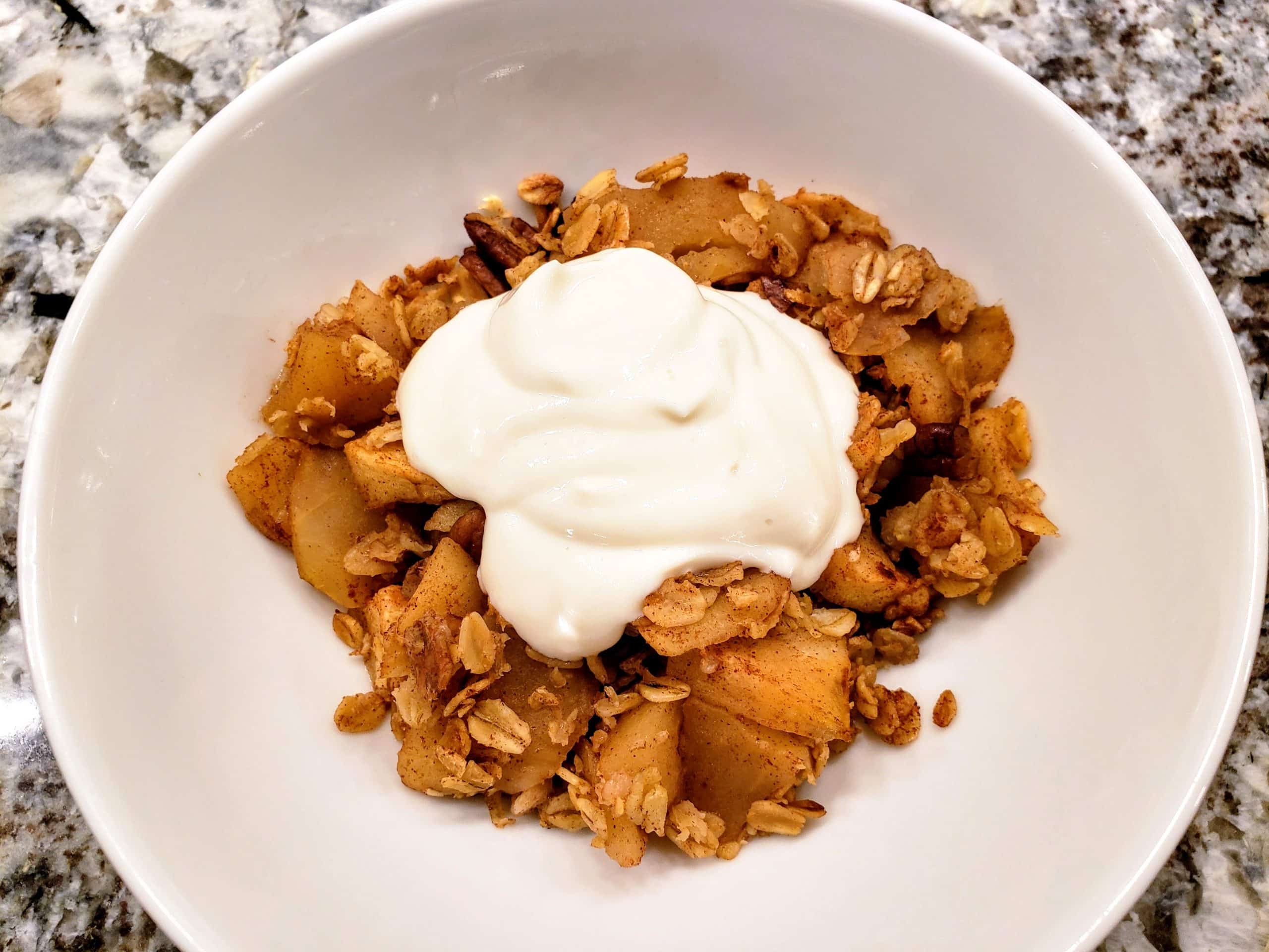 Healthy Maple Apple Crisp - Celebrating Sweets