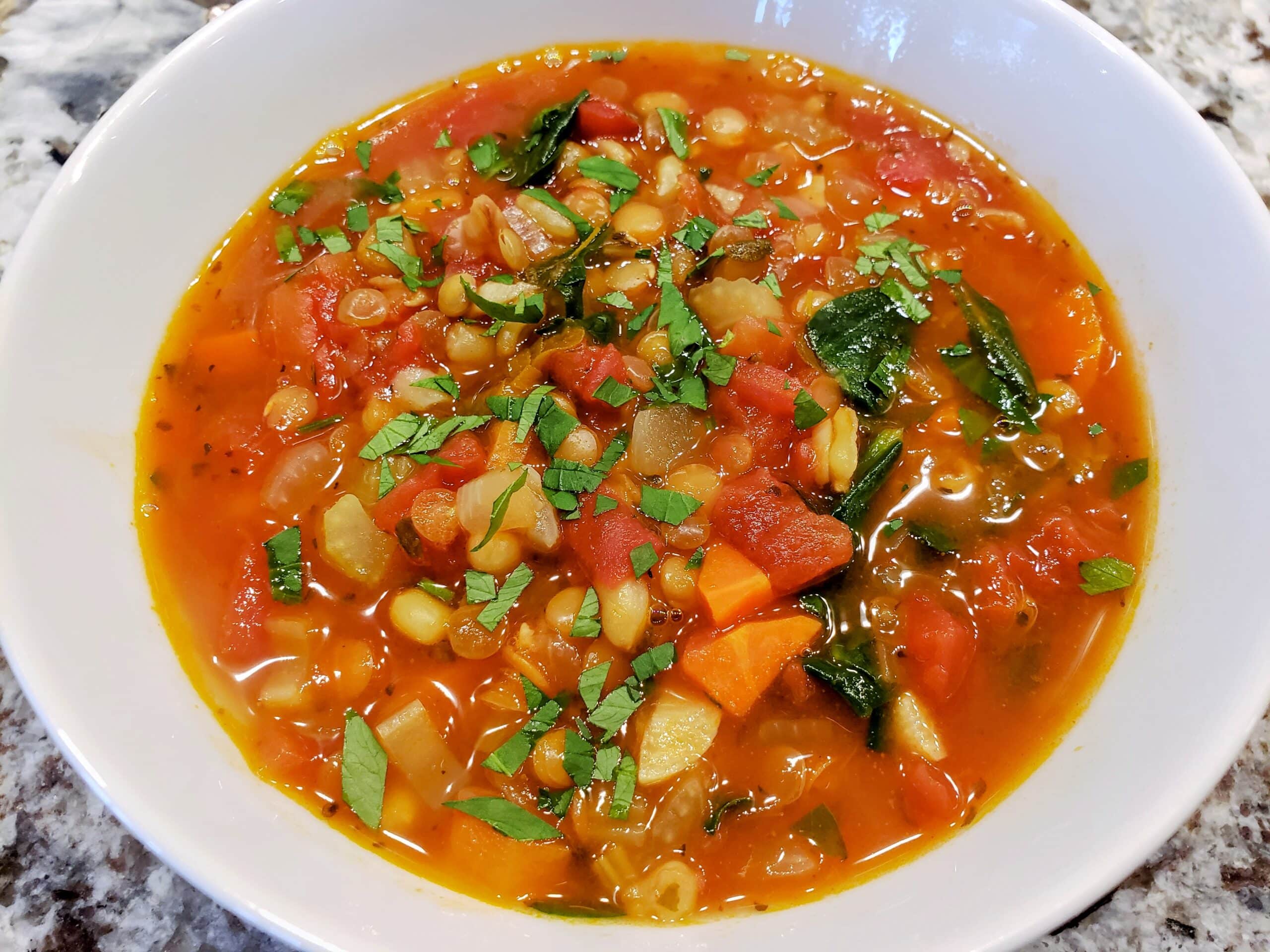 Vegetable Barley Soup - Choosing Chia